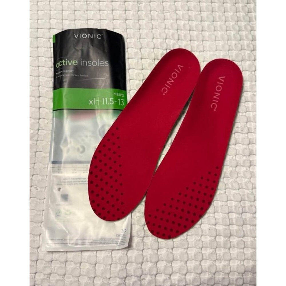 NEW! Men's Vionic active insoles size XL 11.5-13 Retails for $44.50 online!